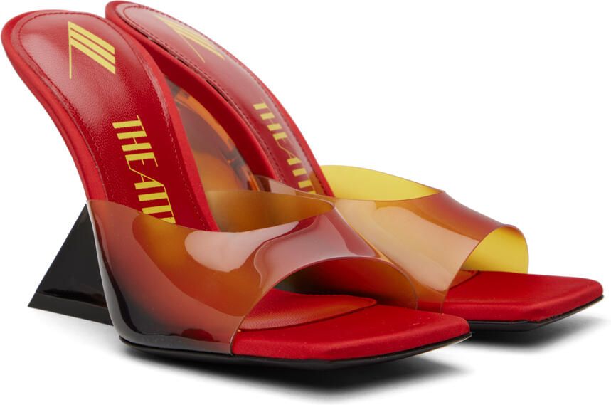 The Attico Red Cheope Heeled Mules - Picture 2