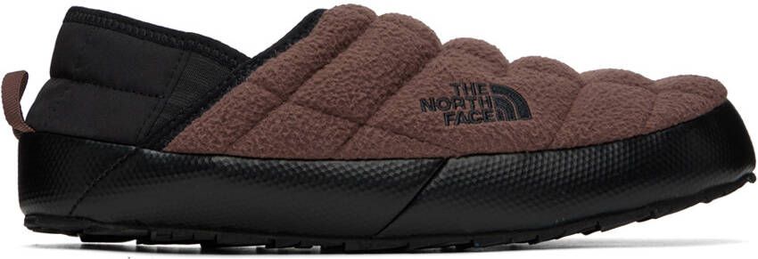 The North Face Brown & Black ThermoBall Traction V Denali Mules - Picture 4