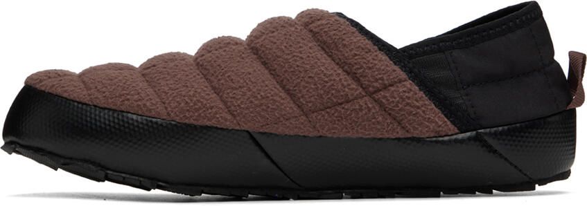 The North Face Brown & Black ThermoBall Traction V Denali Mules - Picture 3