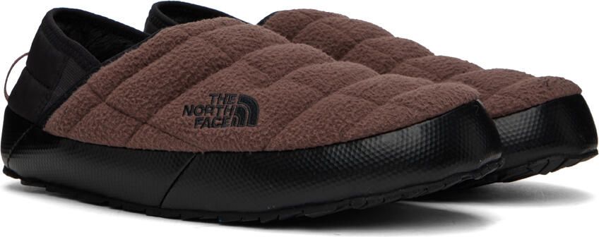 The North Face Brown & Black ThermoBall Traction V Denali Mules - Picture 2