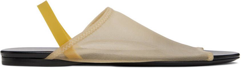 The Row Beige Clear Sandals