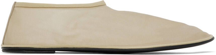 The Row Beige Sock Slippers - Picture 4