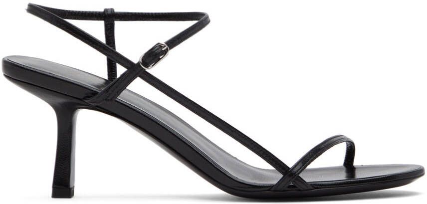 The Row Black Bare Heeled Sandals - Picture 4