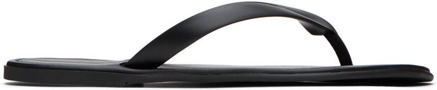 The Row Black Beach Sandals