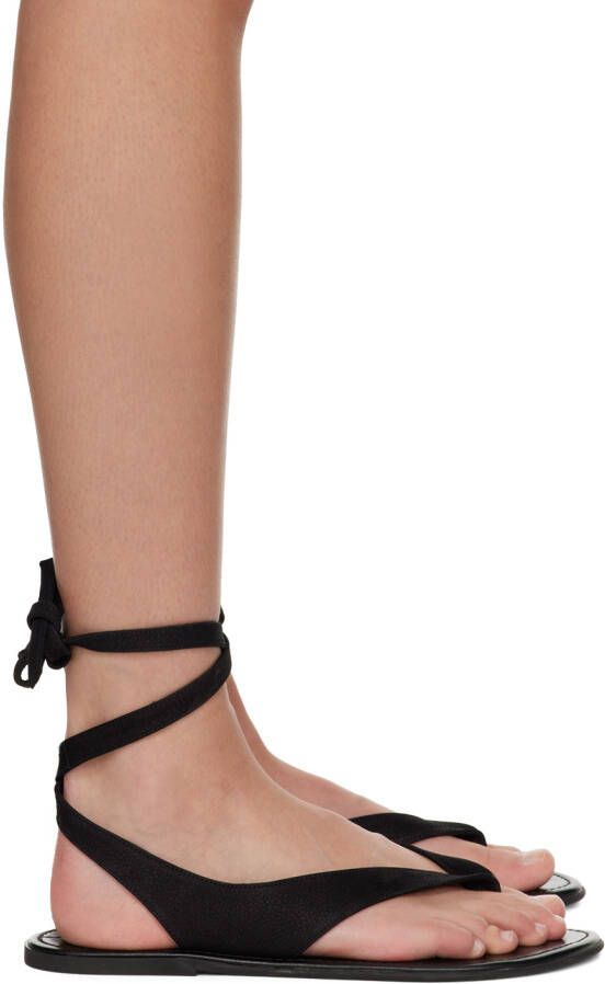 The Row Black Beach Sandals - Picture 5