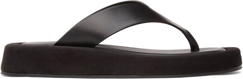 The Row Black Ginza Sandals - Picture 5