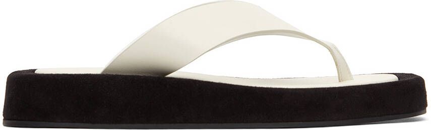 The Row Black Ginza Sandals