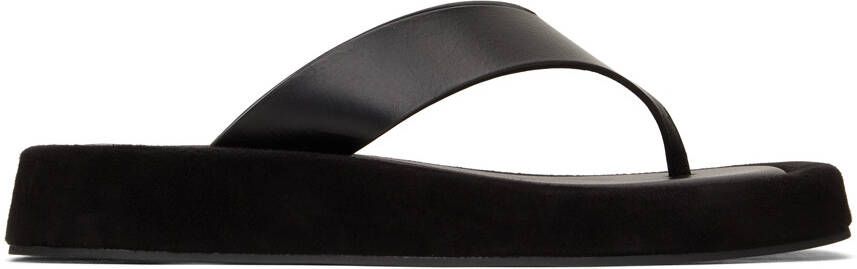 The Row Black Ginza Sandals - Picture 5