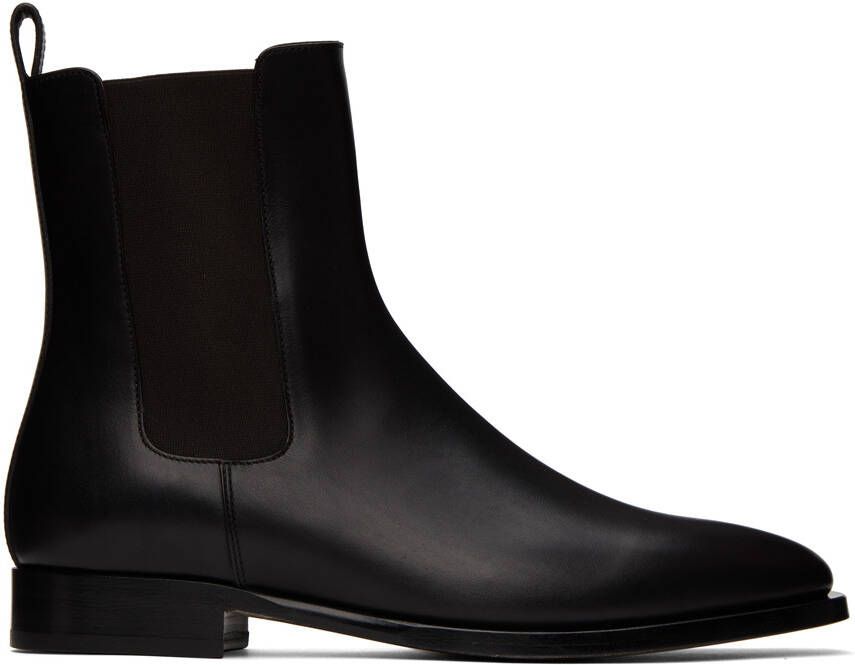 The Row Black Grunge Boots