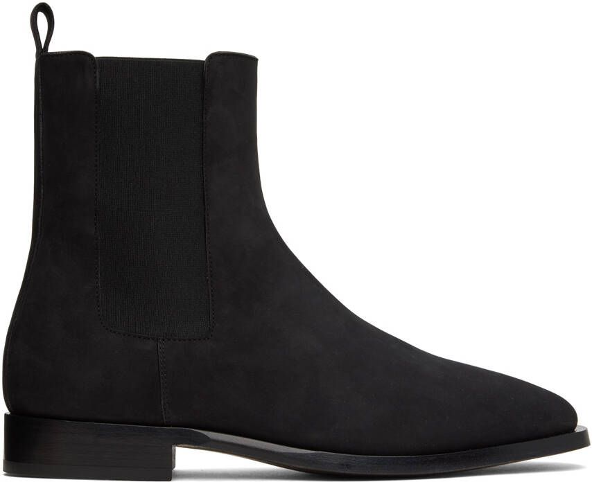 The Row Black Grunge Chelsea Boots - Picture 5
