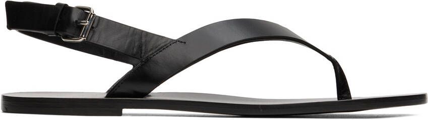 The Row White T Bar Flat Sandals - Picture 2