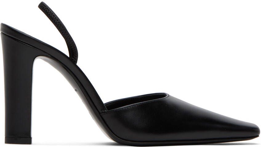 The Row Black Slingback Heels
