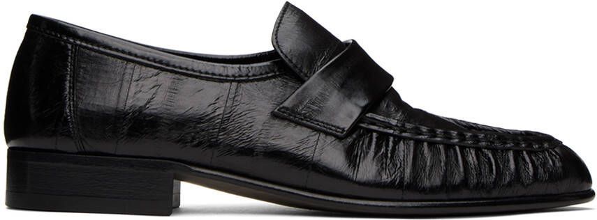 The Row Black Soft Loafers - Picture 6