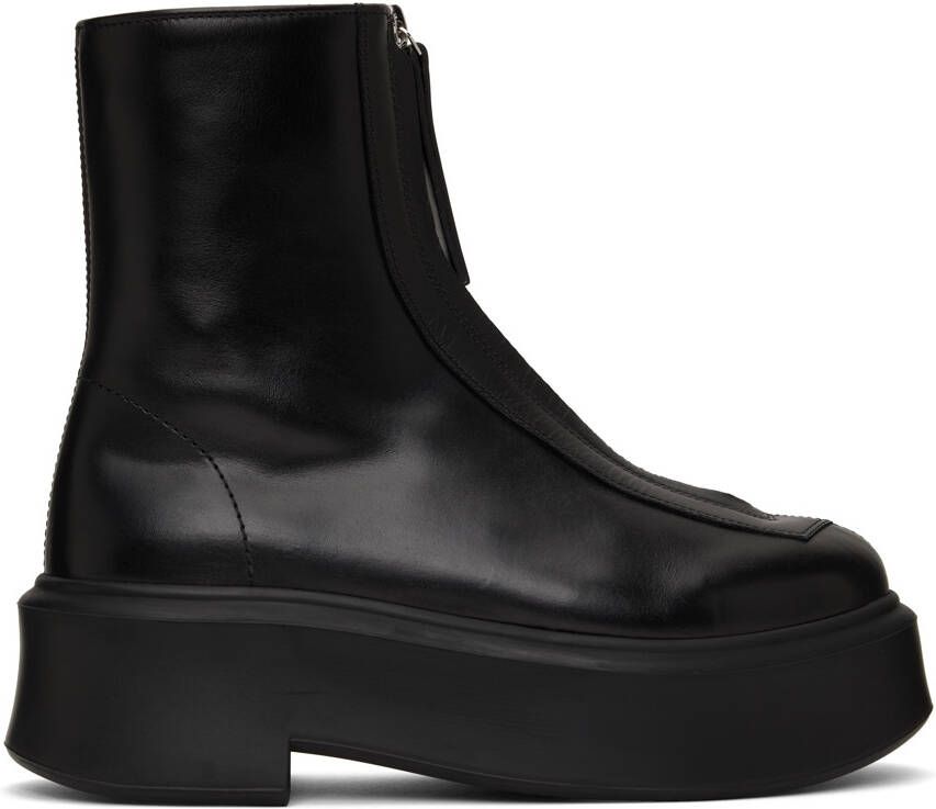 The Row Black Zipped 1 Boots - Picture 5