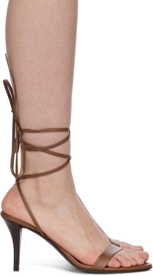 The Row Off-White Maud Heeled Sandals - Picture 6