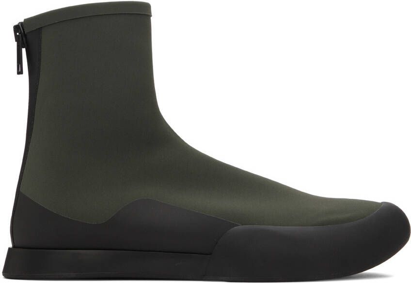 The Row Khaki TR Ankle Boots - Picture 5