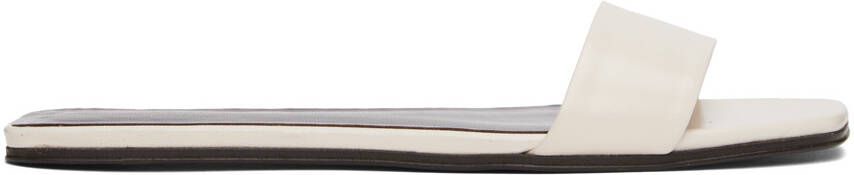 The Row Off-White Chocolate Sandals