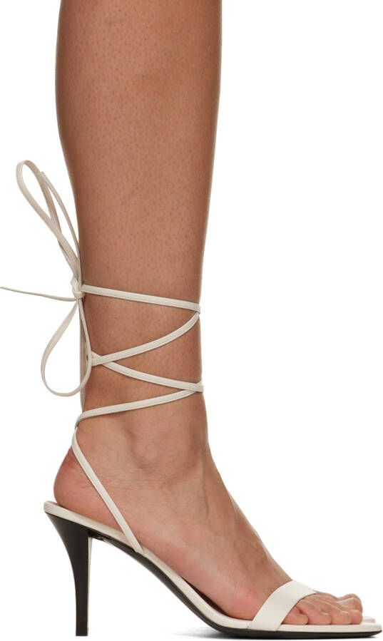 The Row Off-White Maud Heeled Sandals - Picture 10