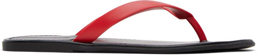 The Row Red & Black Beach Sandals - Picture 5