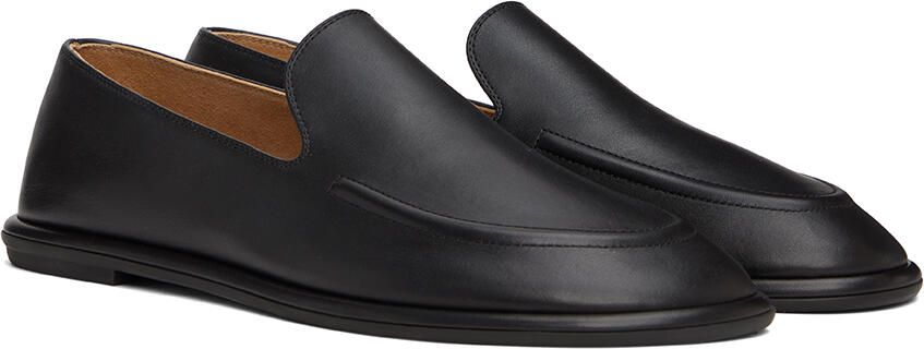 The Row Black Canal Loafers