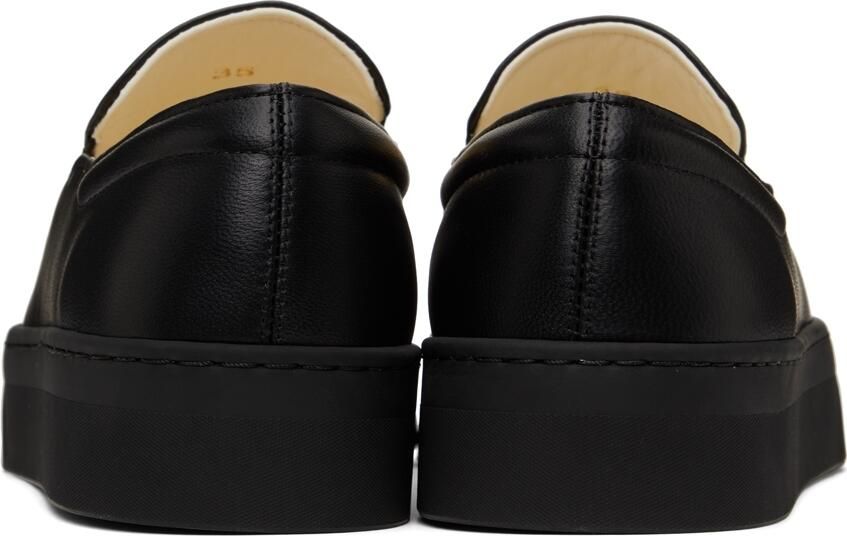 The Row Black Leather Marie H Slip-On Sneakers - Picture 2