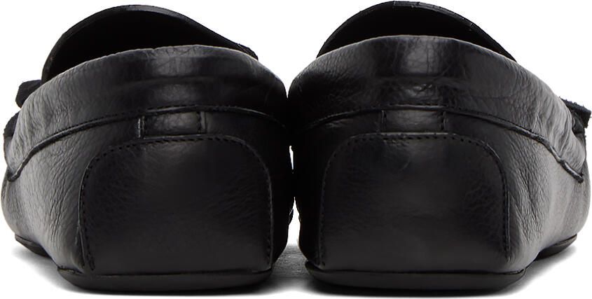 The Row Black Lucca Loafers