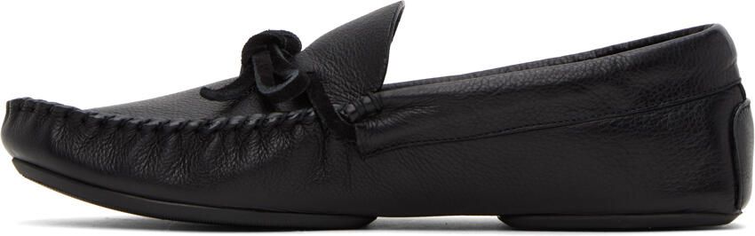 The Row Black Lucca Loafers - Picture 4
