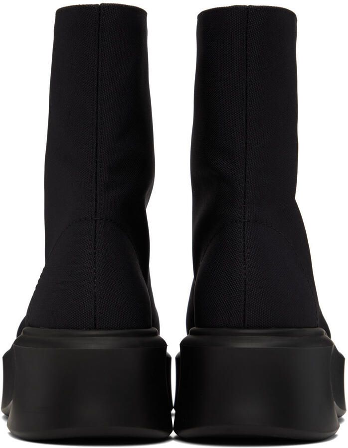 The Row Black Nylon Zipped Boots - Picture 3