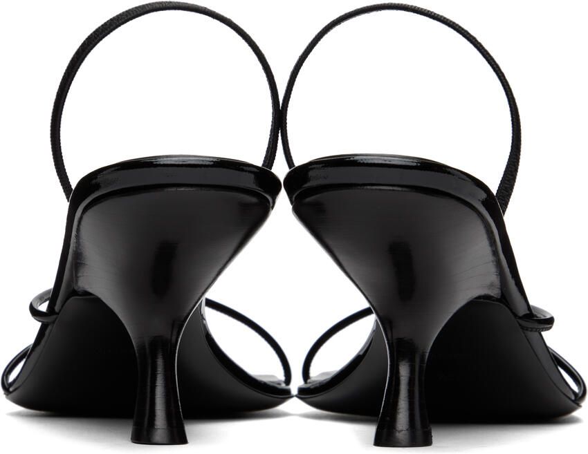 The Row Black Rai Sandals