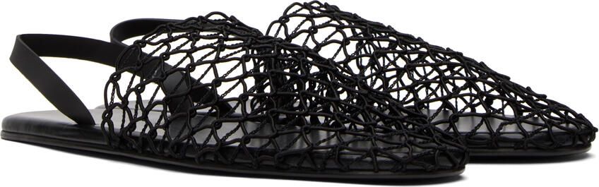 The Row Black Slingback Slippers - Picture 2