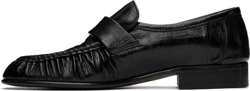 The Row Black Soft Loafers - Picture 7