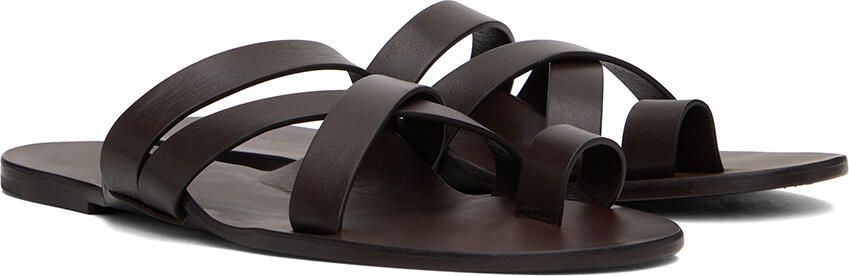 The Row Brown Kris Sandals
