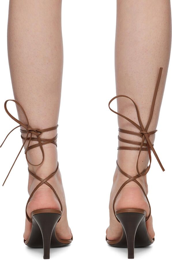 The Row Off-White Maud Heeled Sandals