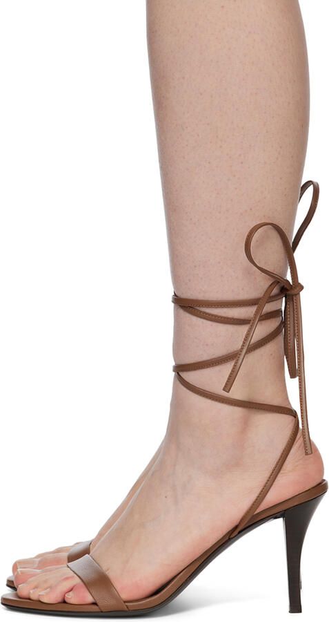 The Row Off-White Maud Heeled Sandals - Picture 7