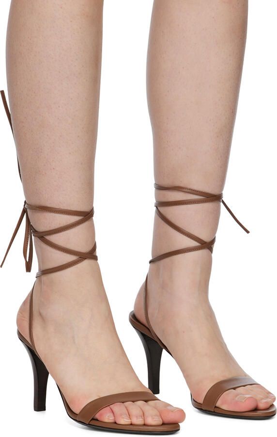 The Row Off-White Maud Heeled Sandals - Picture 2