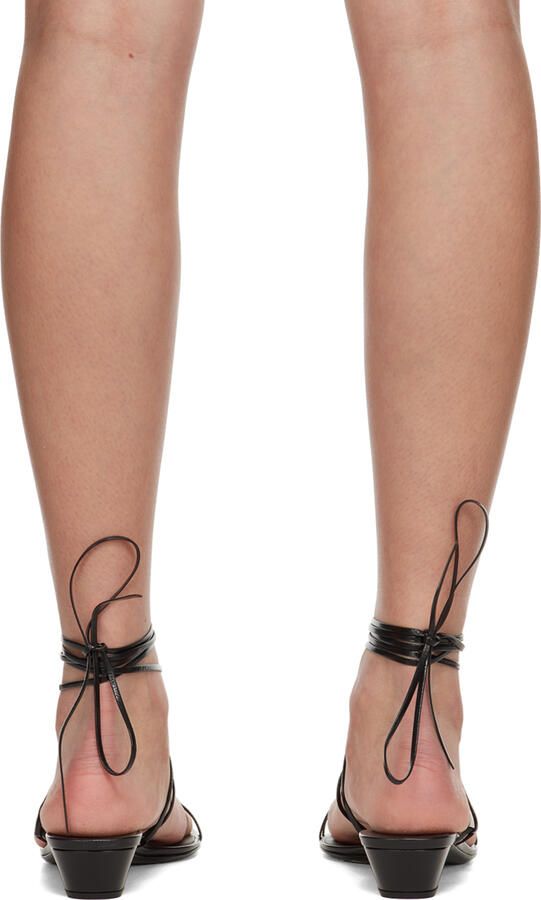 The Row Brown Strap Heeled Sandals - Picture 5