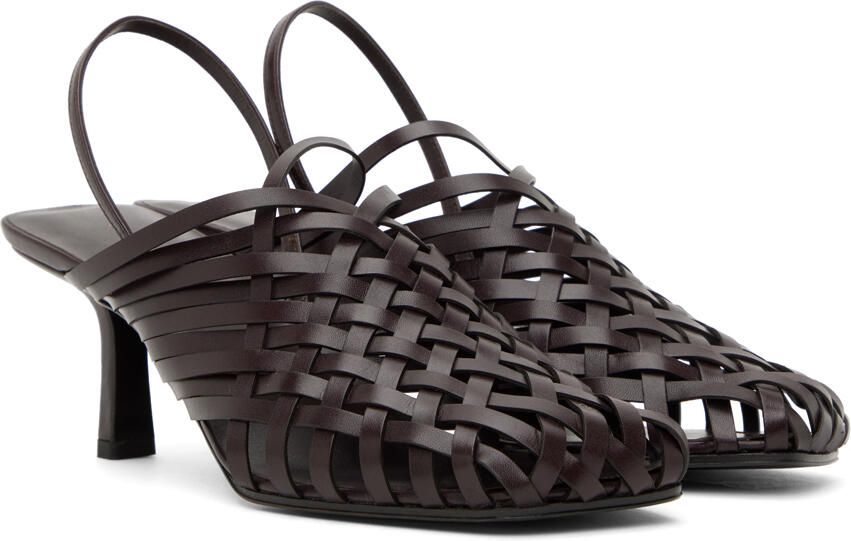 The Row Brown Woven Heels - Picture 2
