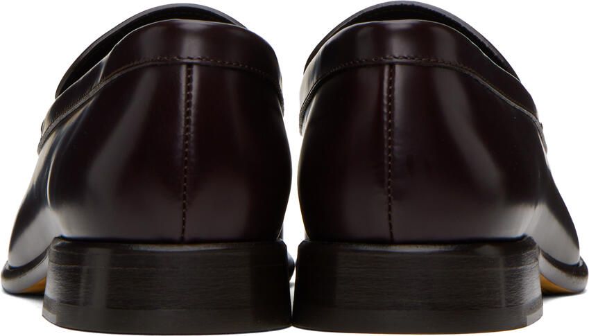 The Row Burgundy Mensy Loafers