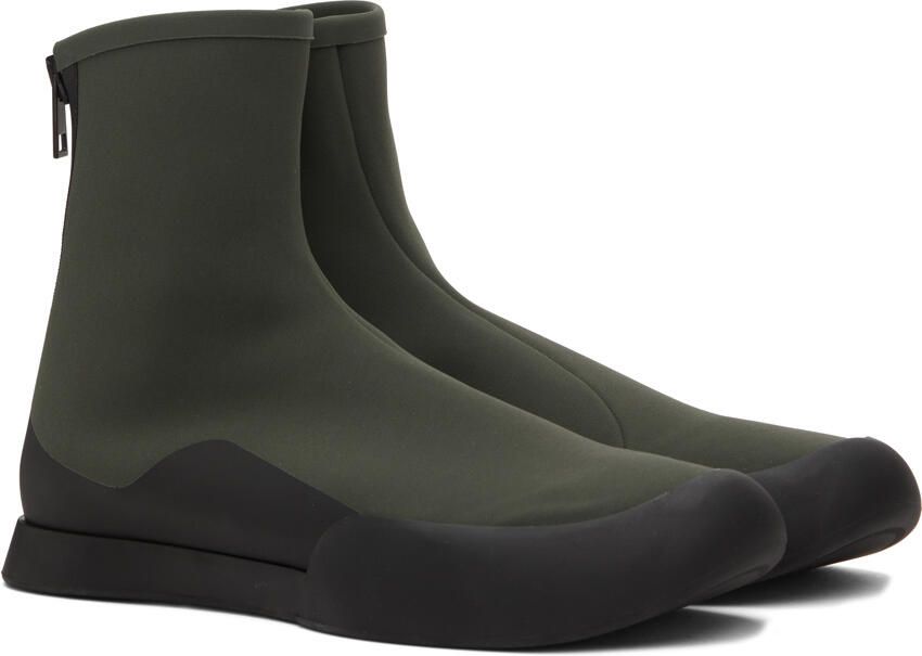 The Row Khaki TR Ankle Boots - Picture 2