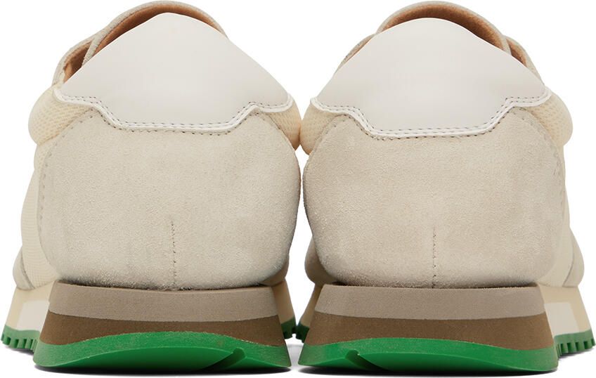 The Row Off-White & Green Owen Sneakers
