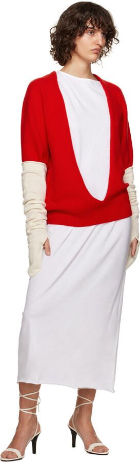 The Row Off-White Maud Heeled Sandals - Picture 8