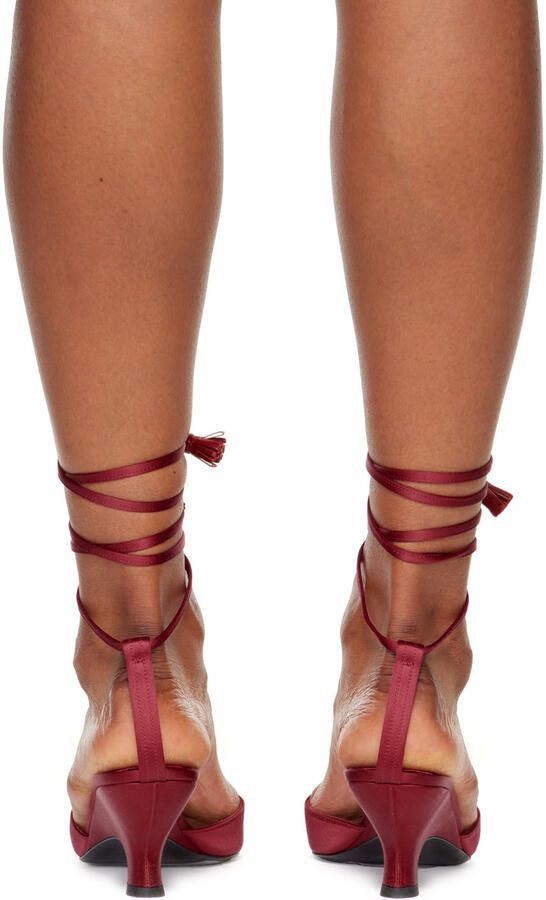 The Row Red Wedge Heeled Sandals - Picture 2