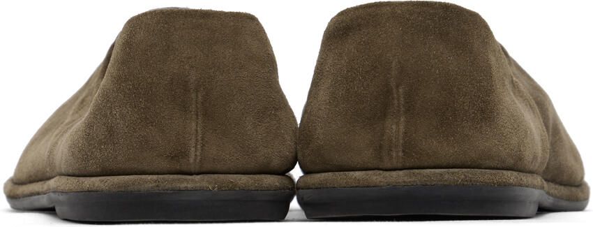 The Row Taupe Canal Loafers