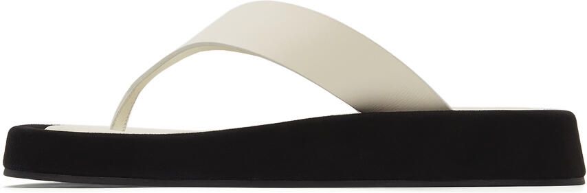 The Row White Ginza Sandals - Picture 4