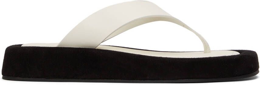 The Row White Ginza Sandals