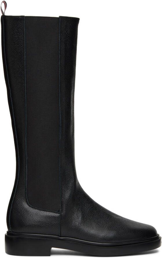 Thom Browne Black 4-Bar Chelsea Boots - Picture 3