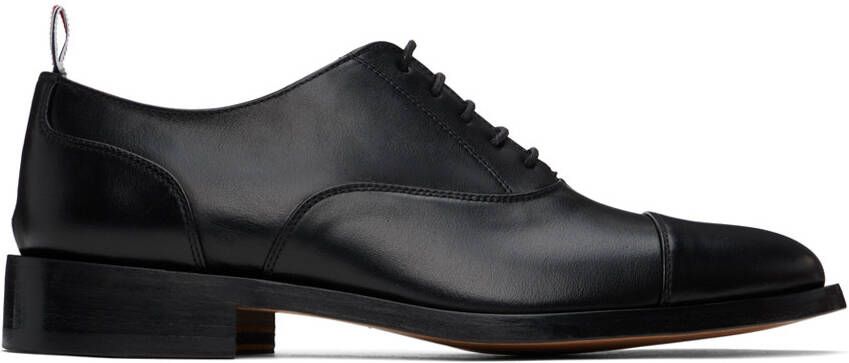 Thom Browne Black Cap Toe Oxfords - Picture 5