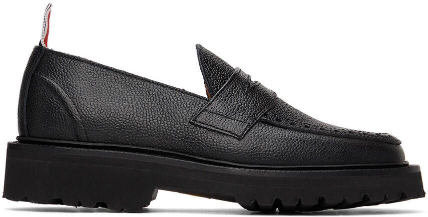 Thom Browne Black Classic Penny Loafers - Picture 5