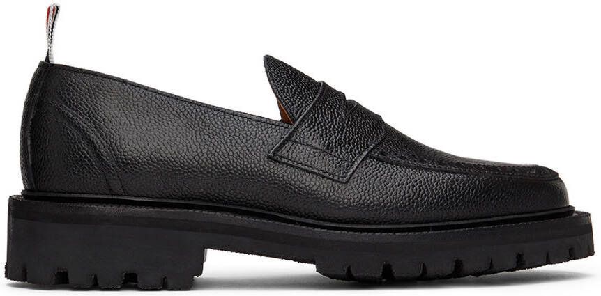 Thom Browne Black Classic Penny Loafers - Picture 4