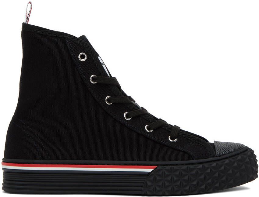 Thom Browne Black Collegiate Sneakers - Picture 5